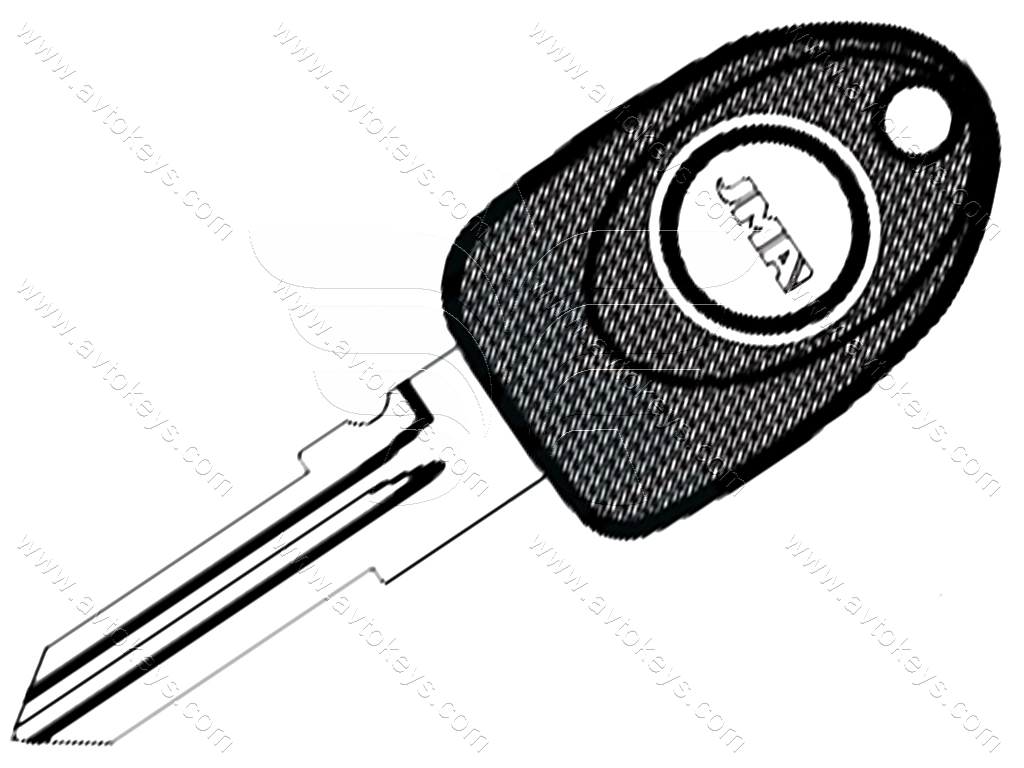 Корпус ключа з місцем під чіп Fiat, TP00FI-13P2 JMA