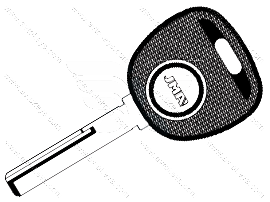 Корпус ключа з місцем під чіп Mitsubishi, Smart, лезо TP00HU-DHP3 JMA