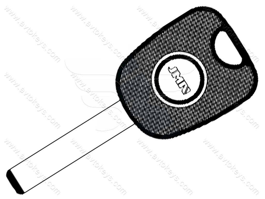 Корпус ключа з місцем під чіп Citroen, Peugeot, MAN та інші, лезо TP00HU-HCAP JMA