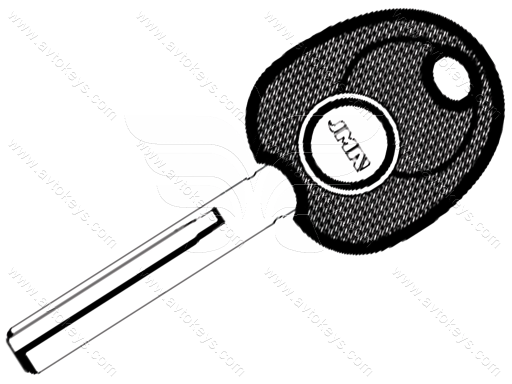 Корпус ключа з місцем під чіп Hyundai, Kia, лезо TP00HY-19DP1 JMA