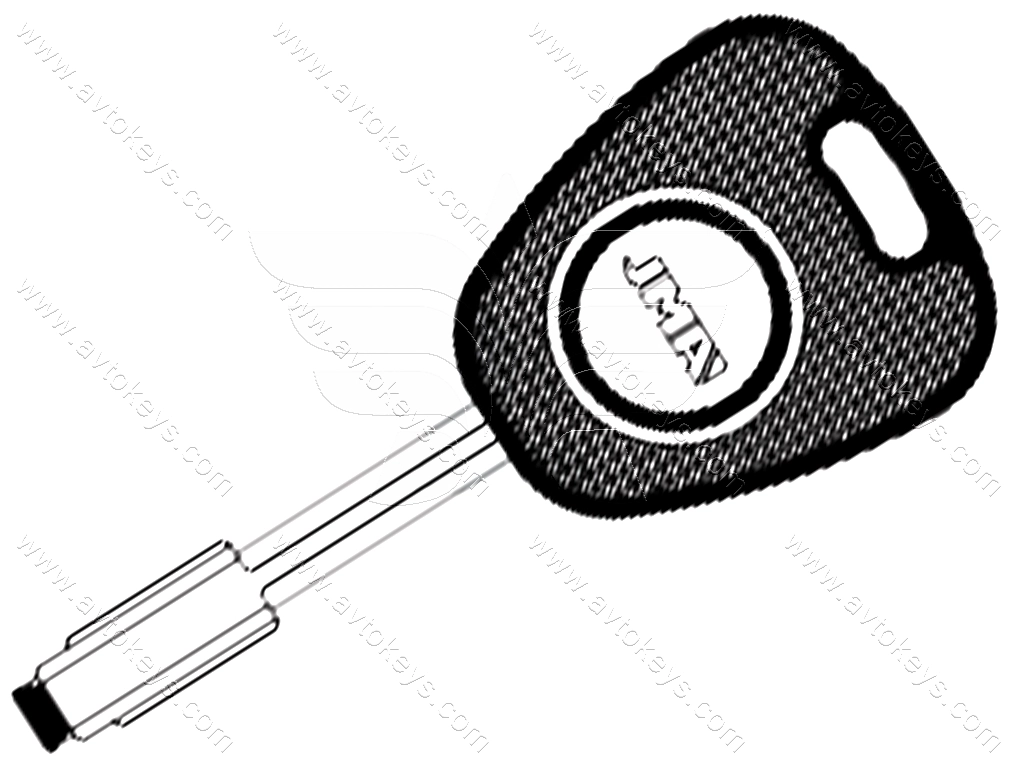 Корпус ключа з місцем під чіп Jaguar, лезо TP00JAU-2P JMA