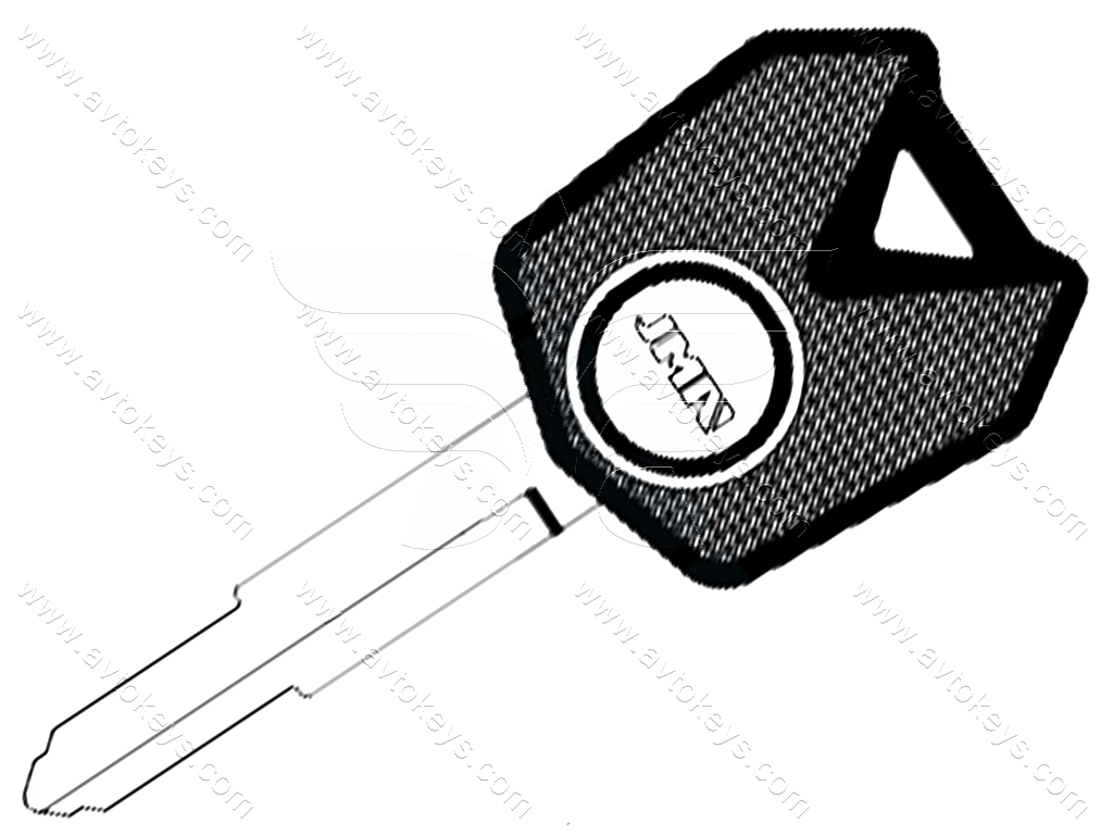 Корпус ключа з місцем під чіп Kawasaki (Cycles), лезо TP00KAW-9P1 JMA