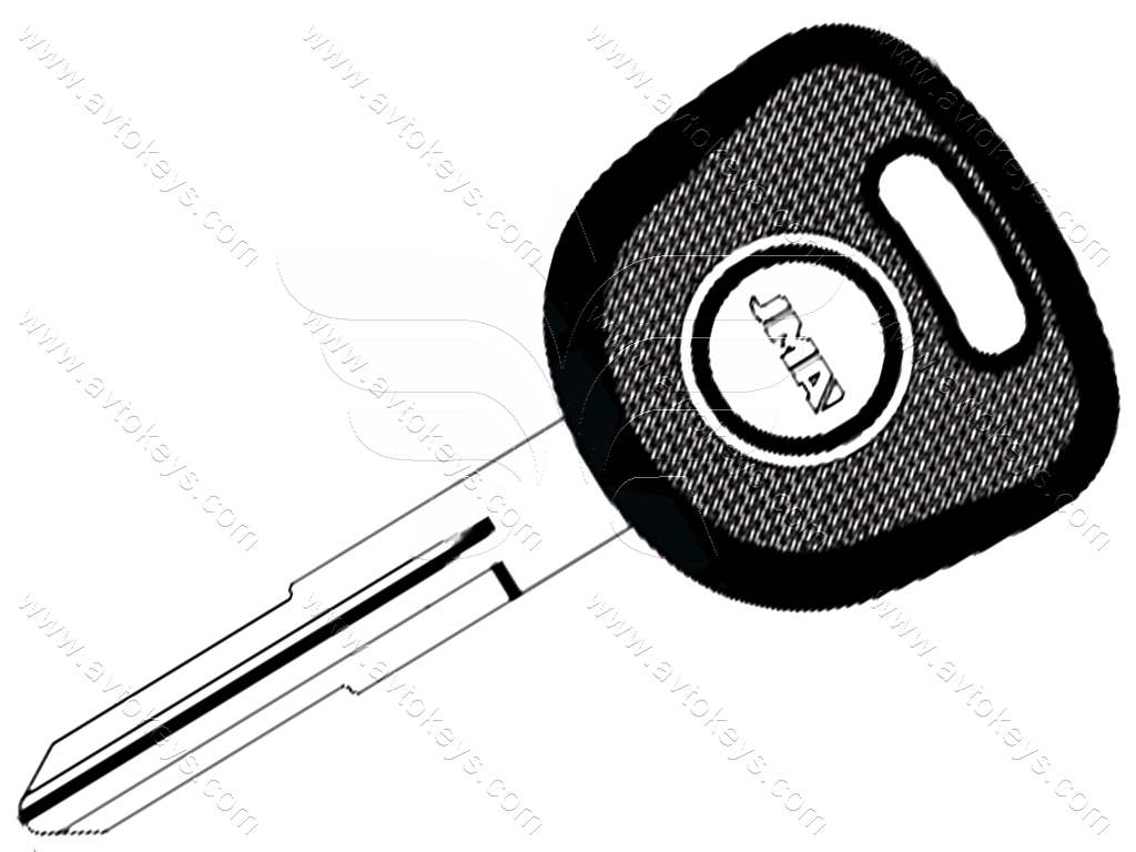 Корпус ключа з місцем під чіп KIA, лезо TP00KI-2P JMA
