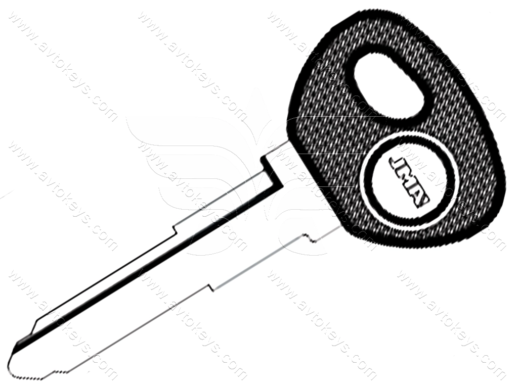 Корпус ключа з місцем під чіп Mazda, TP00MAZ-11DP JMA