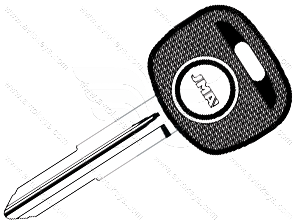 Корпус ключа з місцем під чіп Mitsubishi, TP00MIT-12P JMA