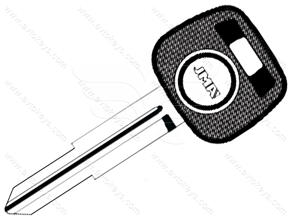 Корпус ключа з місцем під чіп Toyota, TP00TOYO-10P1 JMA
