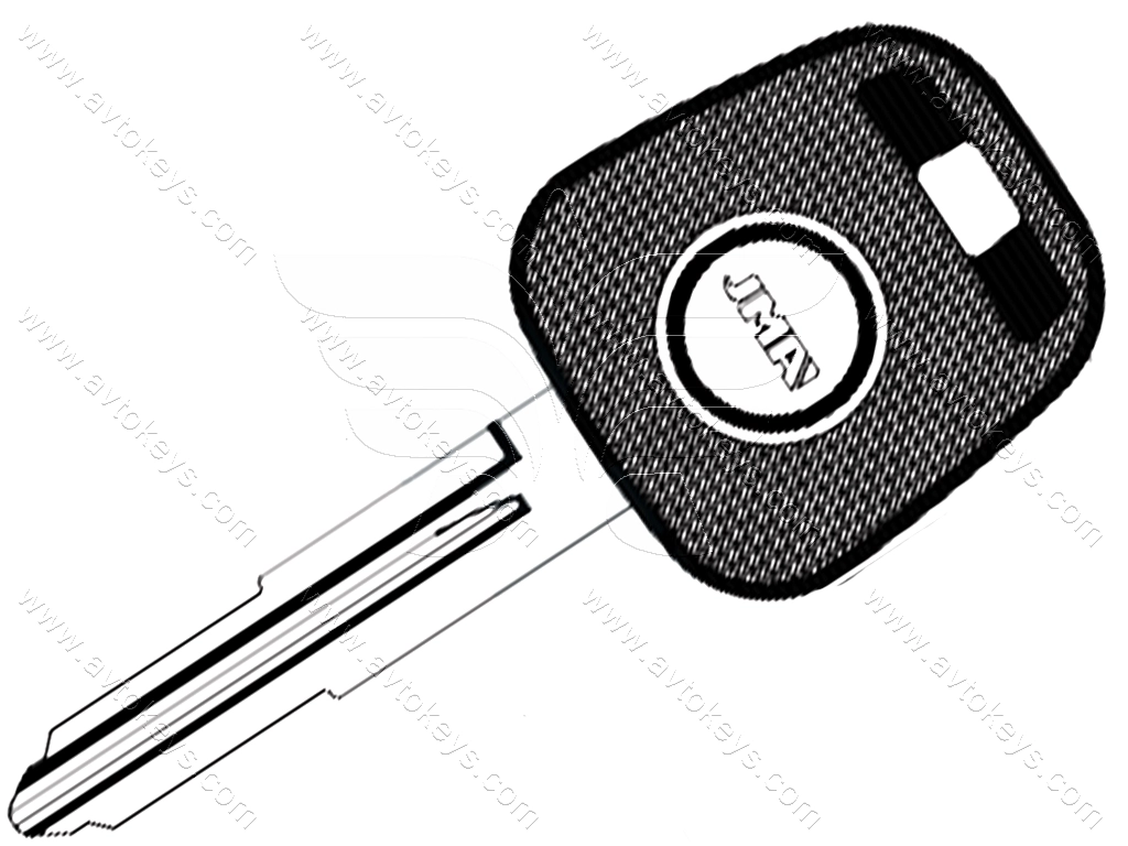 Корпус ключа з місцем під чіп Toyota, TP00TOYO-17P JMA