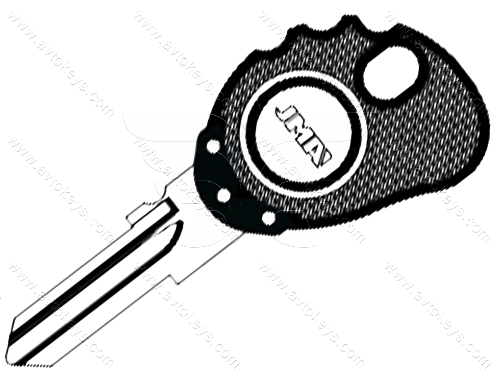 Корпус ключа з місцем під чіп Zadi(Cycles), TP00ZA-9P JMA