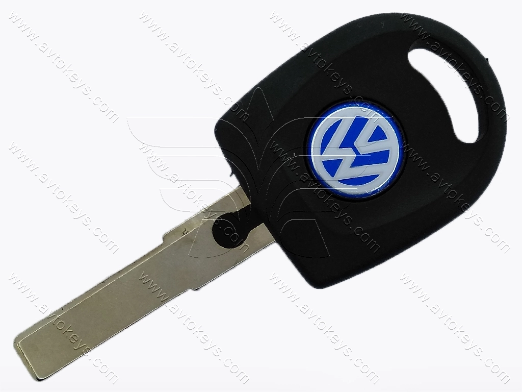 Корпус ключа з місцем під чіп Volkswagen, лезо HU66, з підсвіткою
