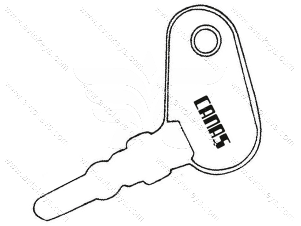 Заготовка ключа TT 2 Canas