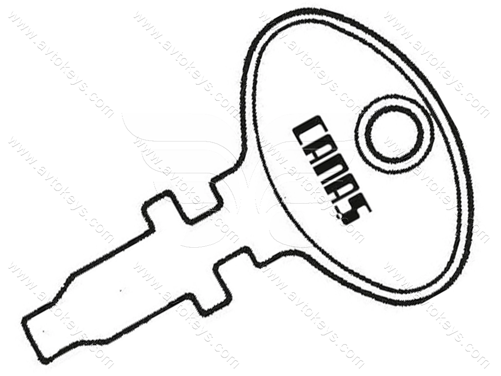 Заготовка ключа TT 4 Canas