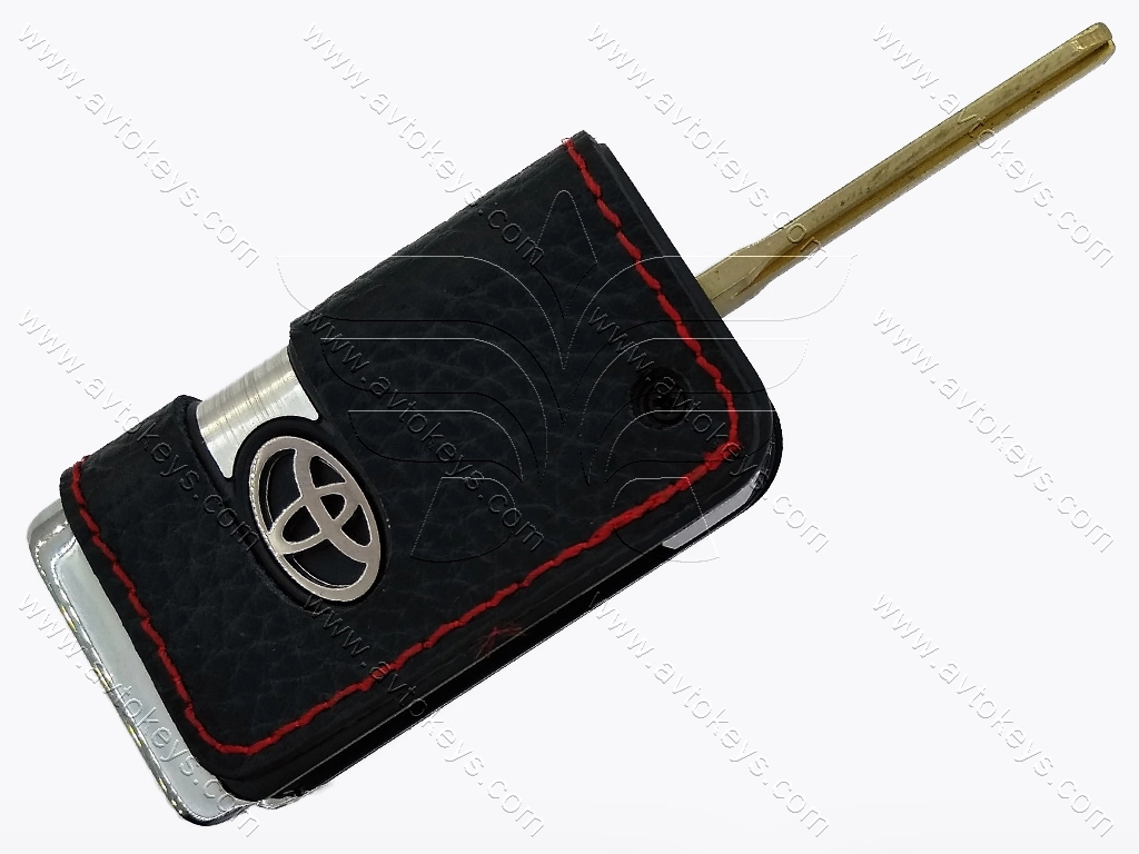 Корпус викидного ключа Toyota Land Cruiser 200, Corolla, 2 кнопки, лезо TOY43, під переробку - Зображення 2