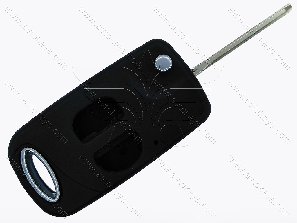 Корпус викидного ключа Toyota Land Cruiser 200, Corolla, 2 кнопки, лезо TOY43, під переробку