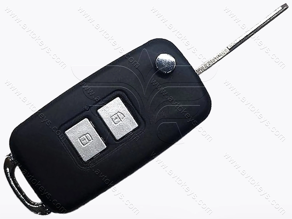 Корпус викидного ключа Chery Amulet (A15) та інші,2 кнопки, лезо HU49, під переробку
