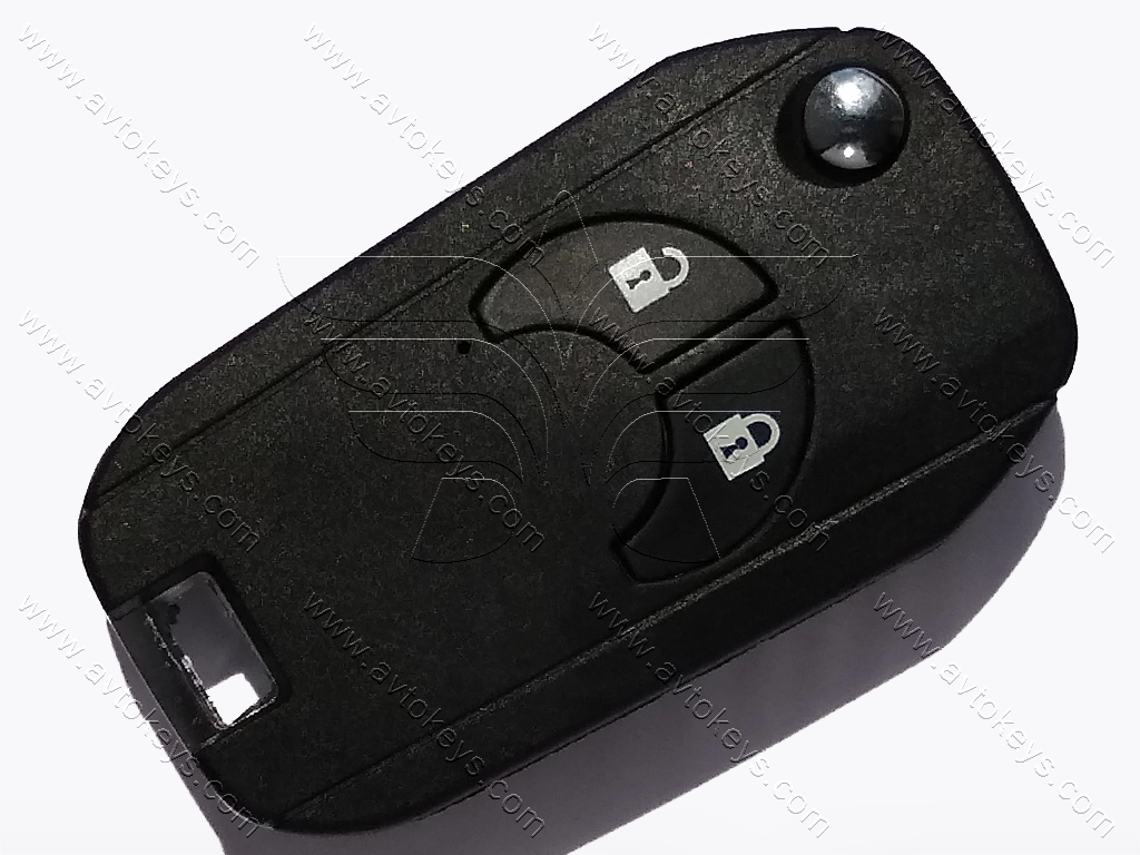 Корпус викидного ключа Nissan Juke та інші, 2 кнопки, лезо NSN14, під переробку — изображение 4