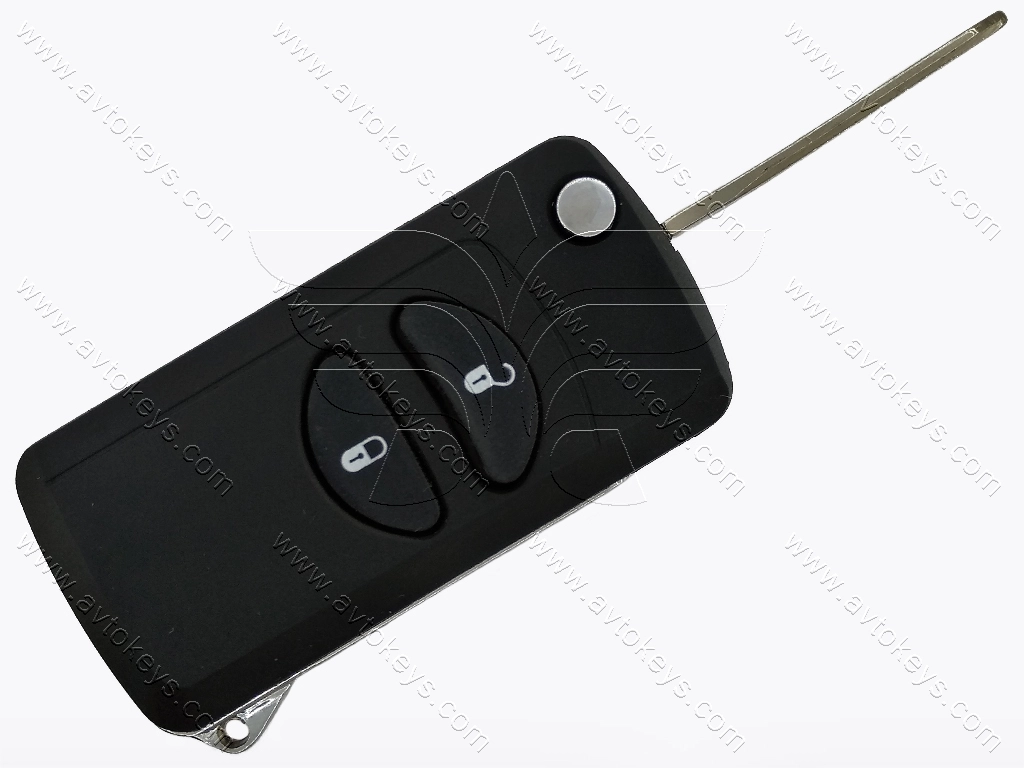 Корпус викидного ключа Chrysler/Doodge/Jeep, 2 кнопки, лезо CY24, під переробку