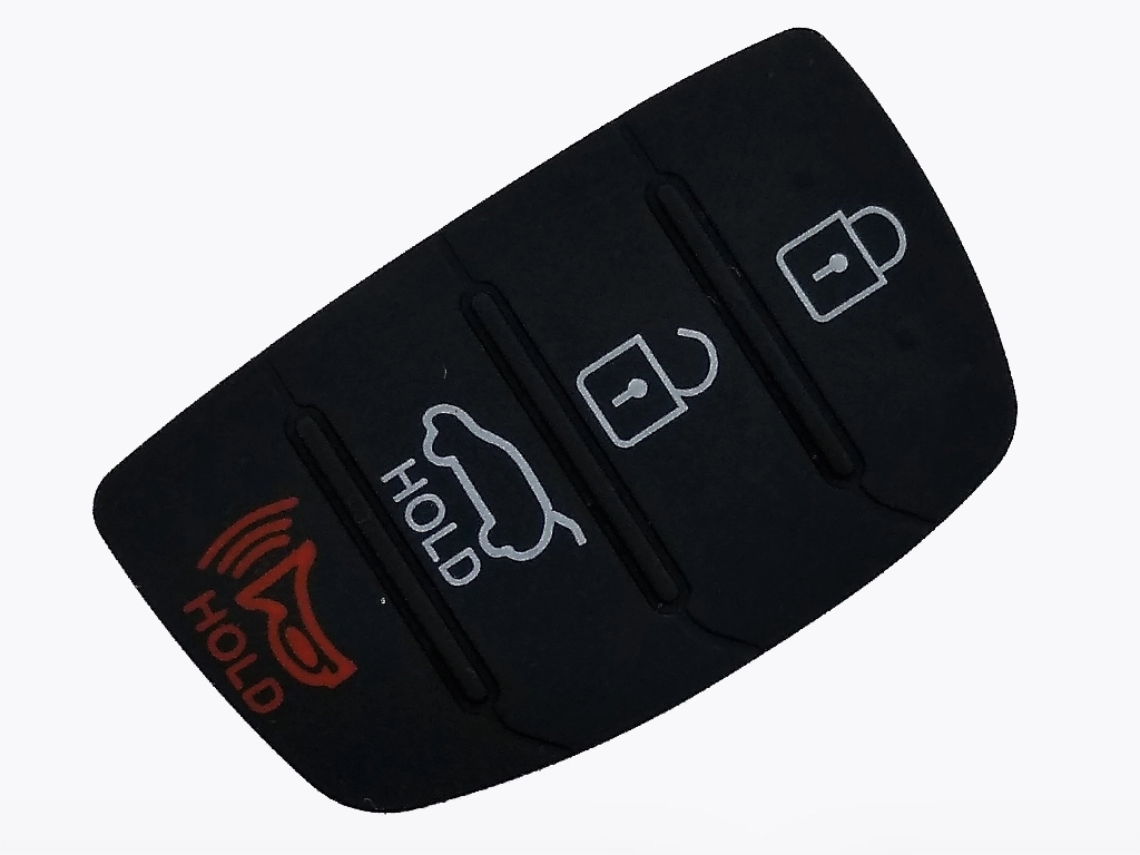 Hyundai кнопки (гумові) для викидного ключа, 3+1 кнопки