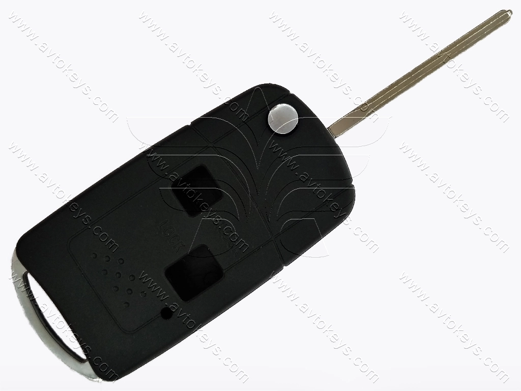 Корпус викидного ключа Toyota, Lexus IS300, RX300, ES300 та інші, 2 кнопки, лезо TOY48, під переробку