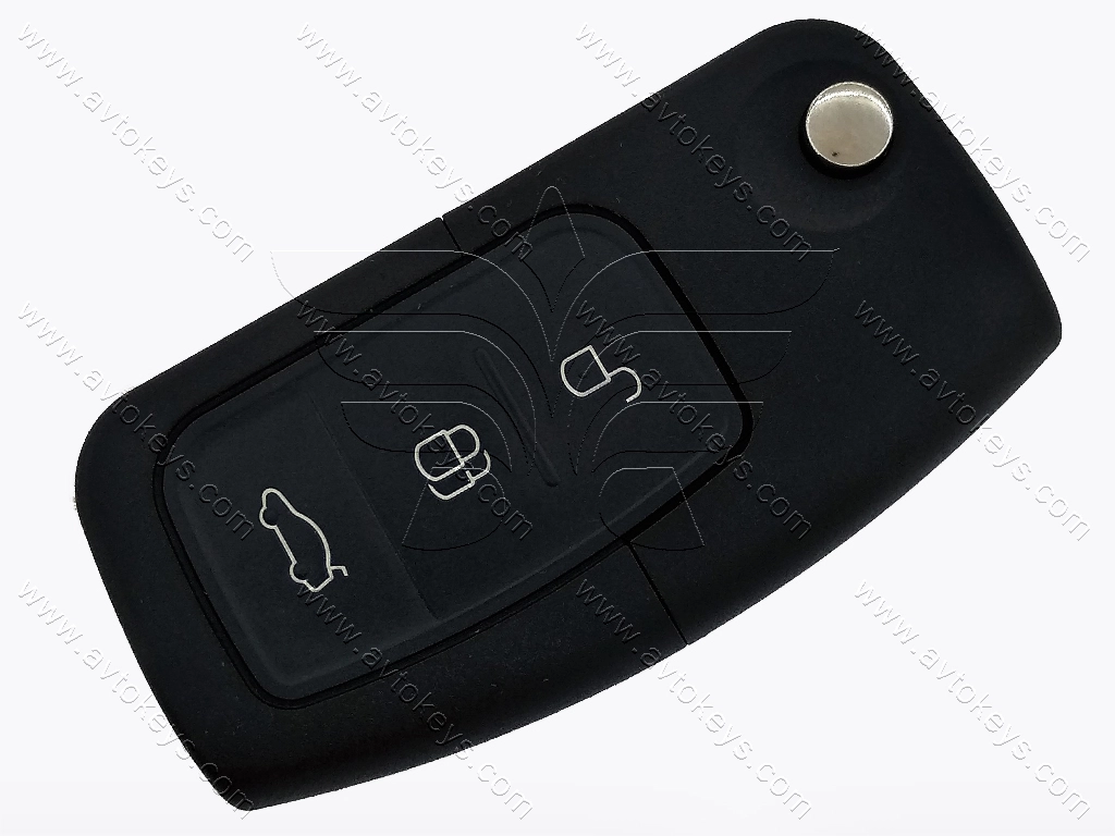 Корпус викидного ключа Ford Fiesta, Mondeo та інші, 3 кнопки, лезо FO21 - Зображення 3