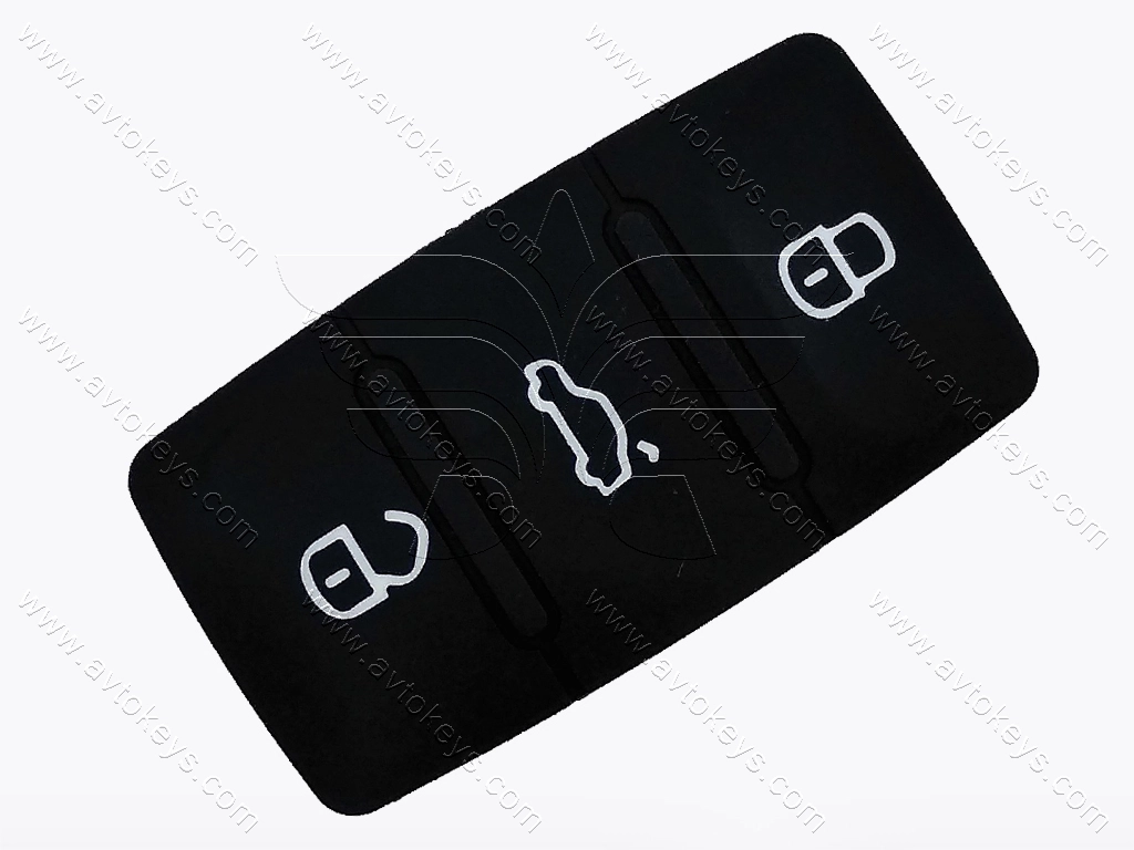 Volkswagen, Skoda, Seat кнопки для викидного ключа, 3 кнопки