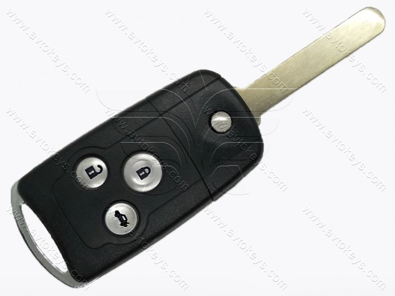 Корпус викидного ключа Honda Accord, Pilot, Civic, Odyssey та інші, 3 кнопки, під переробку, тип 1