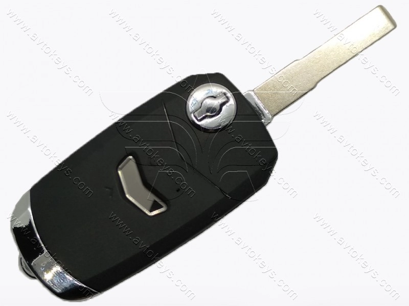 Корпус викидного ключа Fiat, 1 кнопка, лезо SIP22, під переробку, тип 1