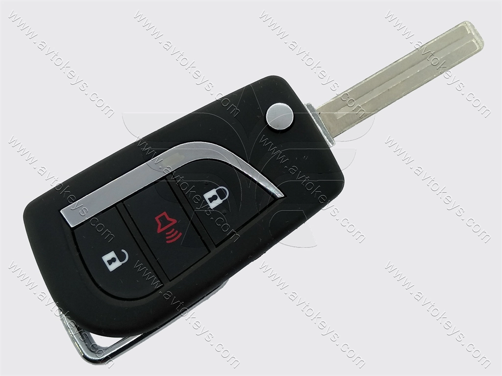 Викидний ключ Toyota Corolla iM, Camry, 315 Mhz, HYQ12BFA, 8A (H chip), 2+1 кнопки, лезо TOY48