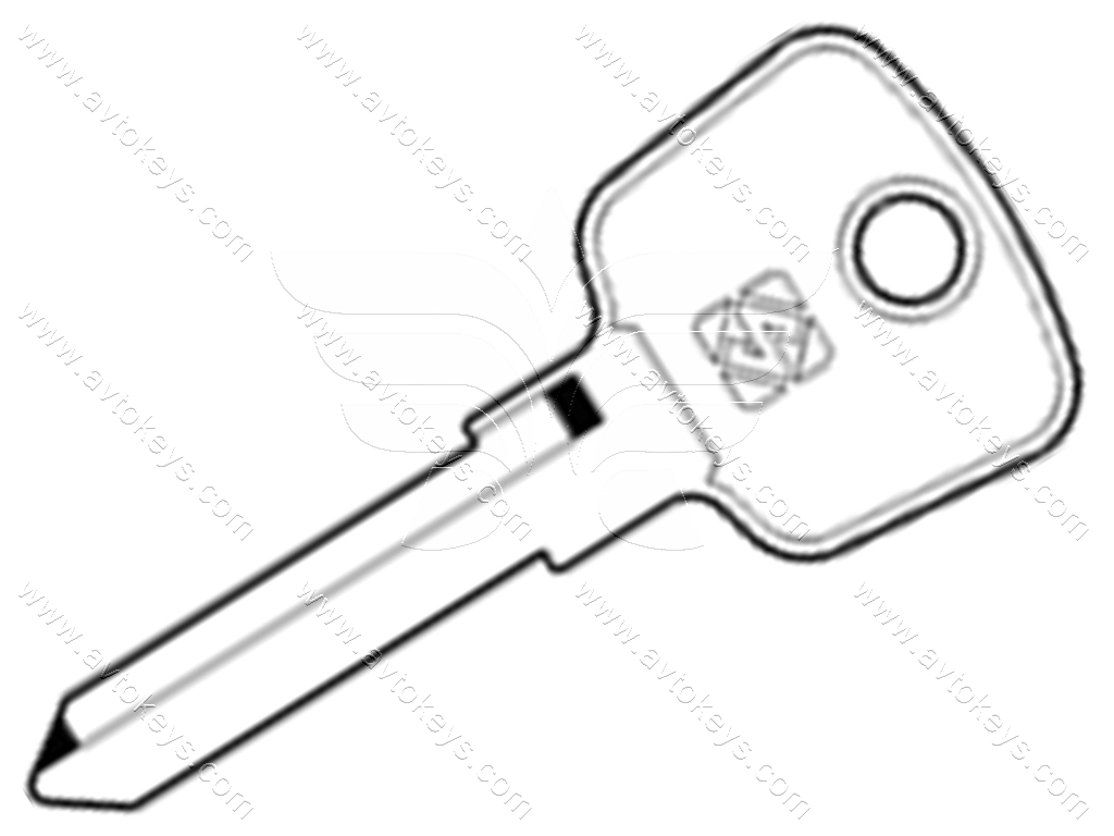 Заготовка ключа YM15 Silca