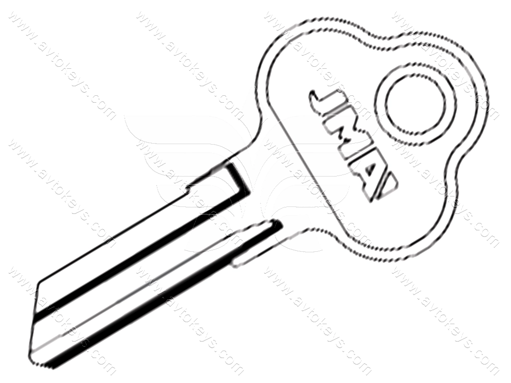 Заготовка ключа ZI-1 JMA