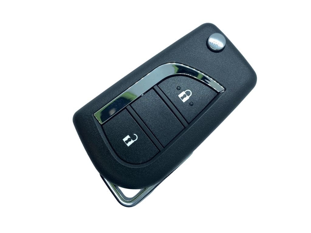 Корпус викидного ключа Toyota Avensis, 2 кнопки, TOY-48, під батарейку 2016