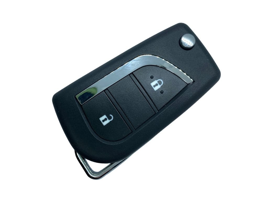 Корпус викидного ключа Toyota Avensis, 2 кнопки, TOY-51, під батарейку 1620