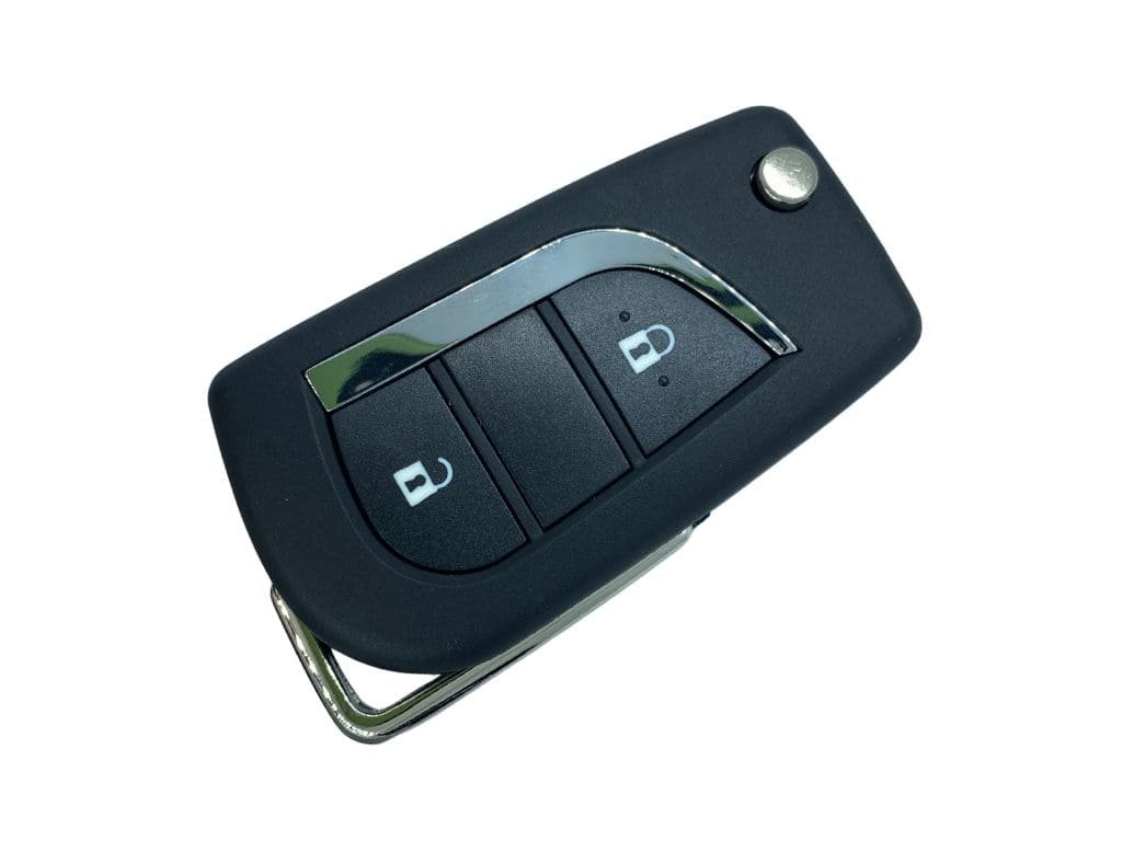 Корпус викидного ключа Toyota, 2 кнопки, з місцем під батарейку 2032, лезо TOY51