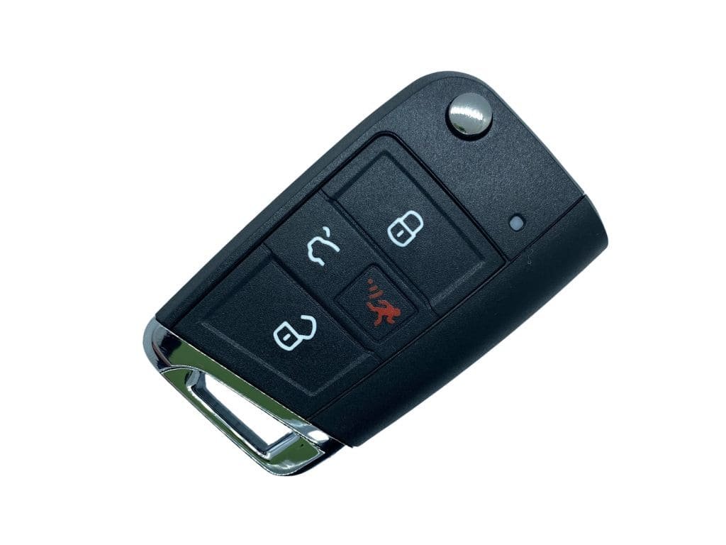 Корпус викидного ключа VAG, 3+1 кнопки, HU162, MQB