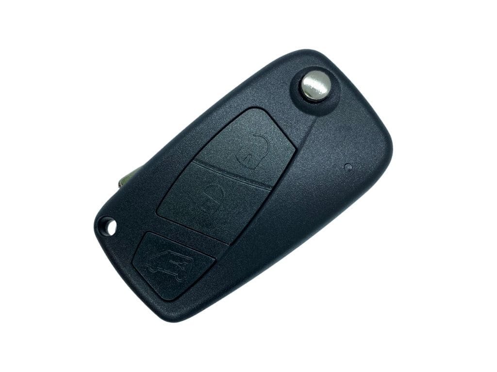 Корпус викидного ключа Fiat, 3 кнопки, SIP-22, батарейка під лезом, бус